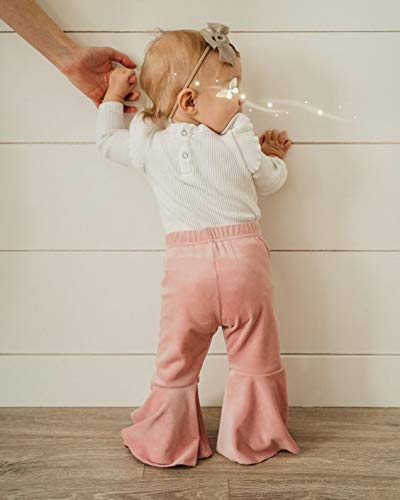 image for Argorgeous Toddler Baby Girl Flare Pants Velvet Bell Bottom Pants Ruff