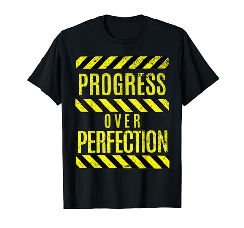 Progress Over Perfection Gym Motivational Camiseta