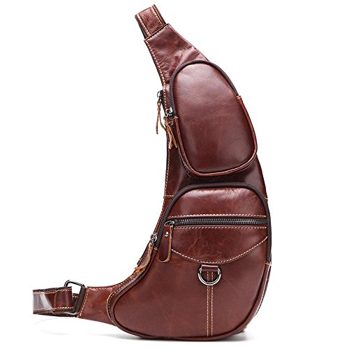 Preisvergleich Produktbild Haixng Herren Leder Umhängetaschen, Herren Hosenträger, Umhängetaschen, Schultertaschen, Wandern Taschen, Business-Travel-Taschen