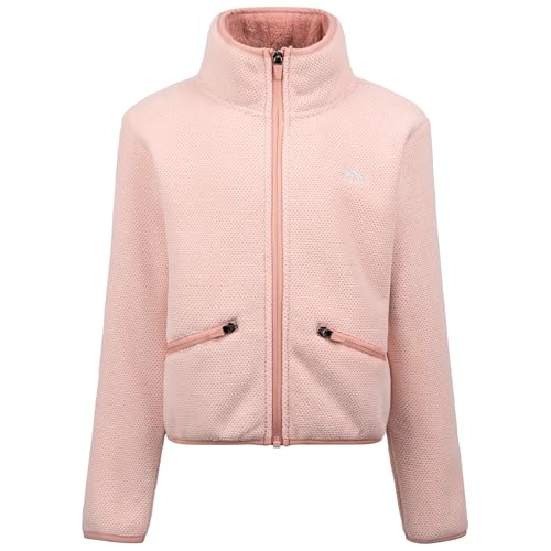 Image of Trespass Kids Fleece Tryllis - Textured Fleece, Binding Detail, 2 Pockets, Knitted, 100% Polyester Melange, Bonded with 100% Polyester Velveteen