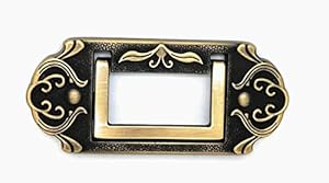 EHardware Depot :Antique Finish Metal Kadi, Door Cabinet Puller and Folding Handles and Ring Drawer Kadi Pull Set (Pack of 2 Piece)