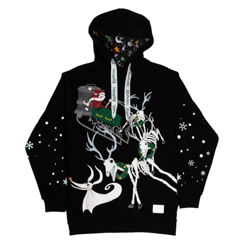 Sweat à Capuche Disney NBC Loungefly XL - Pull de Noël Noir - 2
