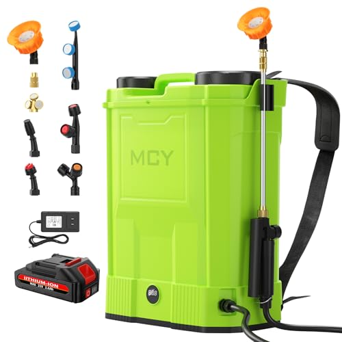 Battery Powered Backpack Sprayer with 8 Nozzles