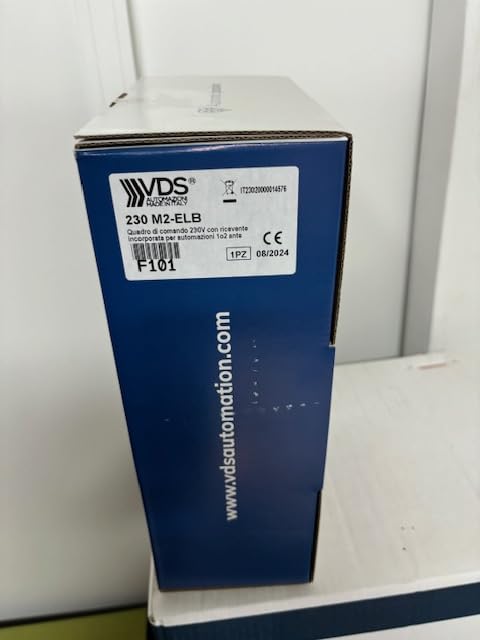 Cuadro de control M2 230V ELB + caja + Rx para motores de puertas abatibles o batientes de 1 o 2 hojas, fácil programación.