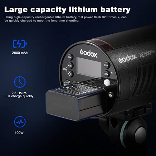 Godox AD100Pro Strobe Flash 100Ws TTL Pocket Strobe