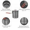 Bulin Camping Pot, 1.5L High Efficiency Backpacking Pot Ultralight Camping Cooking Set Cookware Gear with Heat-Proof Handle & Heat Exchanger for Outdoor Picnic Hiking Travel #2
