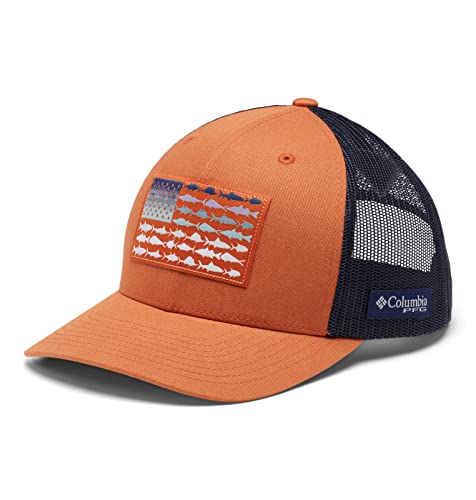 Image of Columbia Unisex-Adult PFG Snap Back Fish Flag Ballcap