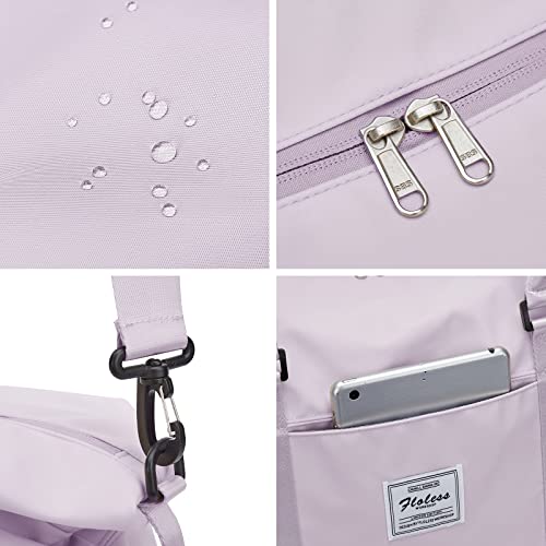 Travel Duffel Bag, Sports Tote Gym Bag, Shoulder Weekender Overnight Bag For Women,Purple #TOP5