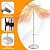 COSTWAY Outdoor Electric Patio Heater, 1500W Standing Infrared Heater with Double-sided Heating, Tip-Over & Overheat Protection, IP65 Waterproof Space Heater for Indoor Outdoor Patio