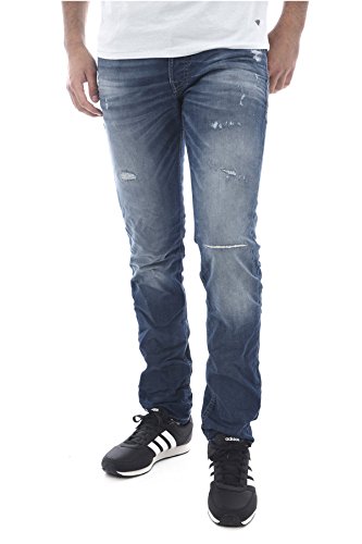 JACK & JONES Jjiglenn Jjoriginal Jos 118 ID.k Noos, Pantalones Vaqueros Delgados Hombre, Azul (Blue Denim), W34/L34 (Talla del Fabricante: 34)