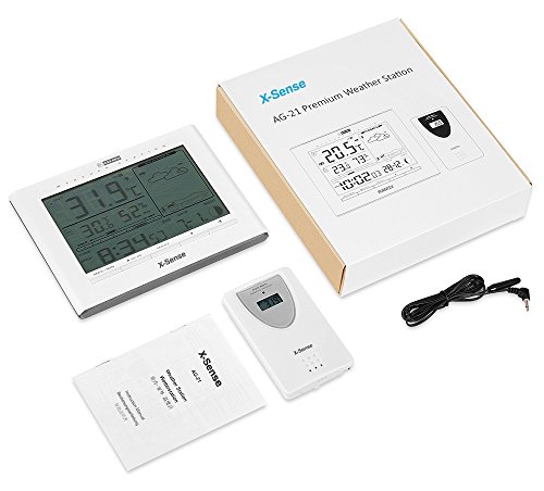 AVANTEK Estaciones Meteorológicas Estación Meteorológica Inalámbrica Indoor/Outdoor con la Temperatura, la Humedad, la Fase de la Luna