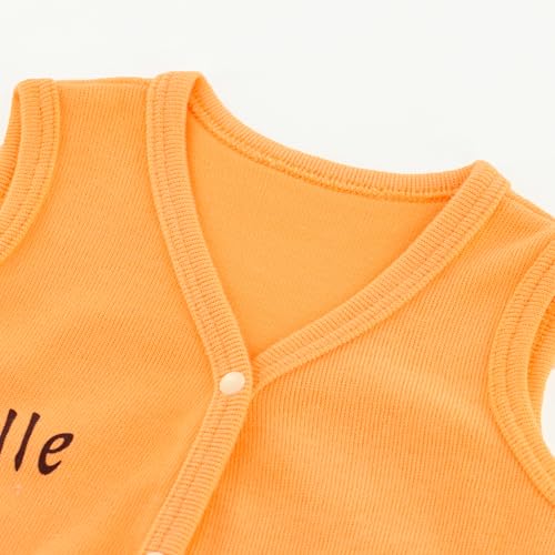 Image of POBIDOBY Baby Vest for Girls & Boys, Purcotton Toddler Reversible Vest for Spring & Autumn
