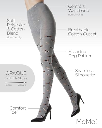 MeMoi Dog Walker Seamless Sweater Tights3