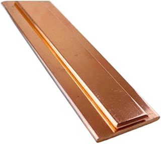 GatherTOOL 1PC Red Copper Shaft Square Flat Bar Model Maker 99% Pure Copper Plate DIY Material Thickness 1/1.5/2/3/4/5 Mm (Color : 5x15x250mm)
