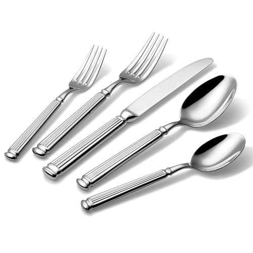 CAROTE 20 Pieces Silverware Set, Premium...
