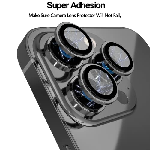 Image of YWXTW [Upgraded Camera Lens Protector for iPhone 13 Pro Max 6.7 Inch /iPhone 13 Pro 6.1 Inch, [Keep Original Camera] [Installation Frame] Tempered Glass Camera Lens Cover, 1 Set