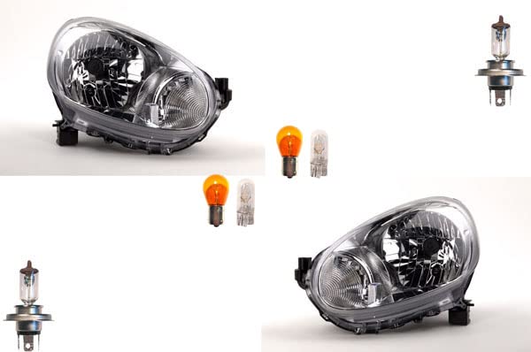Johns, Scheinwerfer Halogen passend für Nissan Micra K13 10-13 Leuchtmittel Set Li. Re.