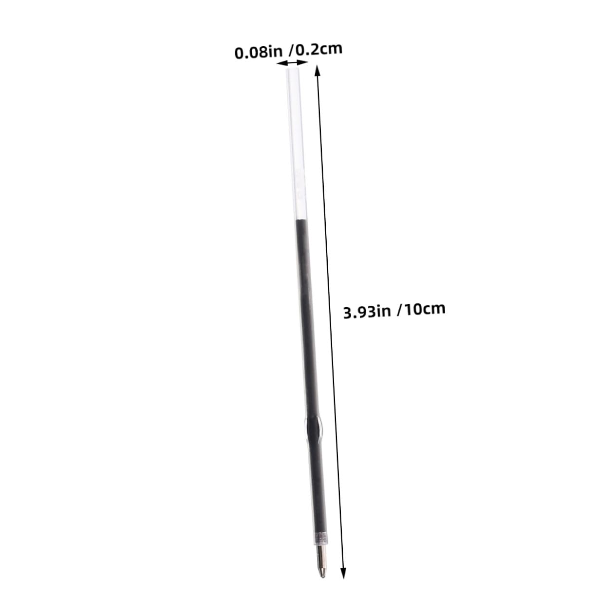 400 Pièces Recharge Stylo Bille Noire pour Stylo Rétractable Encre Lisse pour Bureau École et Prise de Notes