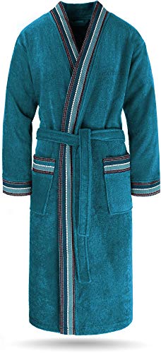 normani Bademantel Set aus 100% Bio-Baumwolle GOTS (Bademantel + Handtuch +...