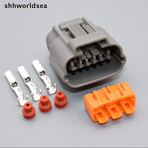 Yierxjwshx 3Pin 090 Female Waterproof Cable Plug for Nissan for Mazda RX8 Ignition Coil Connector 6195-0009 Ignition Coil Plug - (Color Name: 15sets)