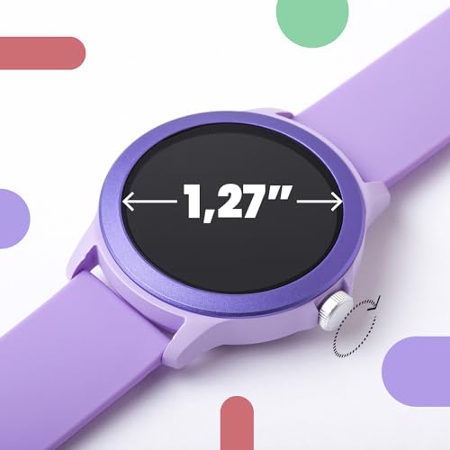 Smartwatch llamadas Bluetooth SPC Smartee Duo Vivo con correa intercambiable violeta IP68 3
