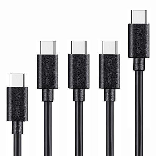 MaGeek USB C Cables, (5-Pack, 1ft*1_3.3ft*3_6ft*1) USB Type-C to USB 2.0 Cables for Samsung Galaxy S20,S10, S9, S8 Plus,Nexus 6P, LG G6,New MacBook, Google Pixel XL, and More (Black)