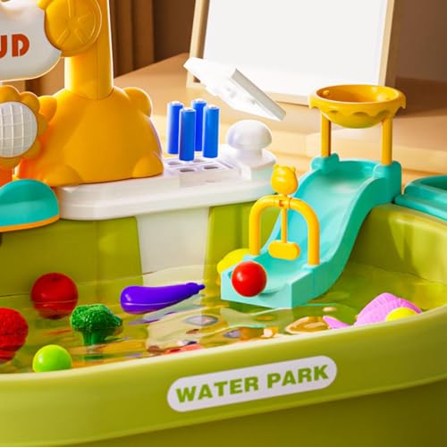 Tables de jeu d'eau et sensorielles avec jeu de pêche d'extérieur