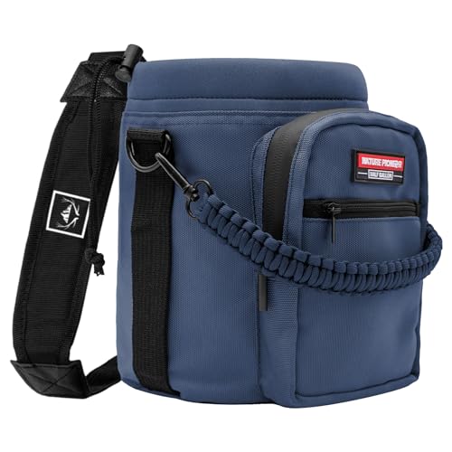 Image of NATURE PIONEOR Neoprene Insulated Water Bottle Holder with Shoulder Strap for Half Gallon 64OZ / One Gallon 128OZ Sports Water Jugs Bottles, Carrier /Pouch Sleeve for Outdoor Camping, Hiking, Fishing