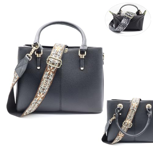 Image of LEMEDE Purse Strap Replacement Crossbody 1.5 inch Wide Shoulder Strap Adjustable Straps Handbag Strap Replacement Belts
