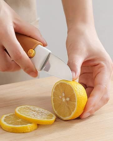 Image of Stainless Steel Julienne Vegetable Peeler Multi-Functional Fruit & Veggie Shredder Slicer and Grater for Potatoes, Carrots, Cucumbers (2 in 1 Knife and Peeler)