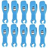 TOYZFRIENDY Einweg Piercing Klemmen 10 Stück 8mm Kunststoff Rutschfest Piercing Werkzeuge Ohr Nase Sicher für Piercingstudio