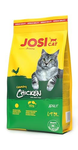 JosiCat Crunchy Chicken (1 x 1,9 kg) | Adult | Premium Trockenfutter für Katzen | mit zartem Hühnchen & wertvollen Fettsäuren | Powered by JOSERA |...