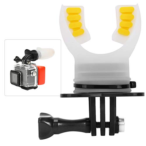 Soporte de boca Pomya para cámaras de acción GoPro y SJCAM en color negro para buceo 4
