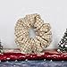 Handmade Organic Cotton Scrunchies (Medium, Biscuit Check)