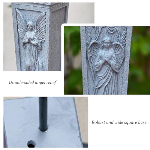 Vase de cimetière anti-vent avec pointe de sol pour stabiliser les fleurs - 5