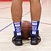 ChalkTalkSPORTS Custom Team Number Socks | Youth & Adult Athletic Performance Socks | Blue | Choose Your Number