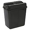 URBNLIVING Duo Kitchen Bin Double Waste Separation Recycling Garbage Can 2 Compartments With Base Connectors (Black, 100 L) #3