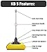 Kärcher - KB 5 Electric Floor Sweeper Broom - Multi-Surface - Lightweight and Cordless - Ideal for Fur, Hair, Dirt, & Debris - 8.25