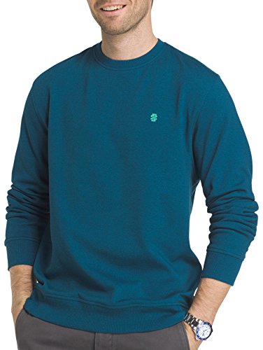 IZOD Men's Advantage Performance Long Sleeve Solid Fleece Soft Crewneck Pullover, Legion Blue, X-Large Cover