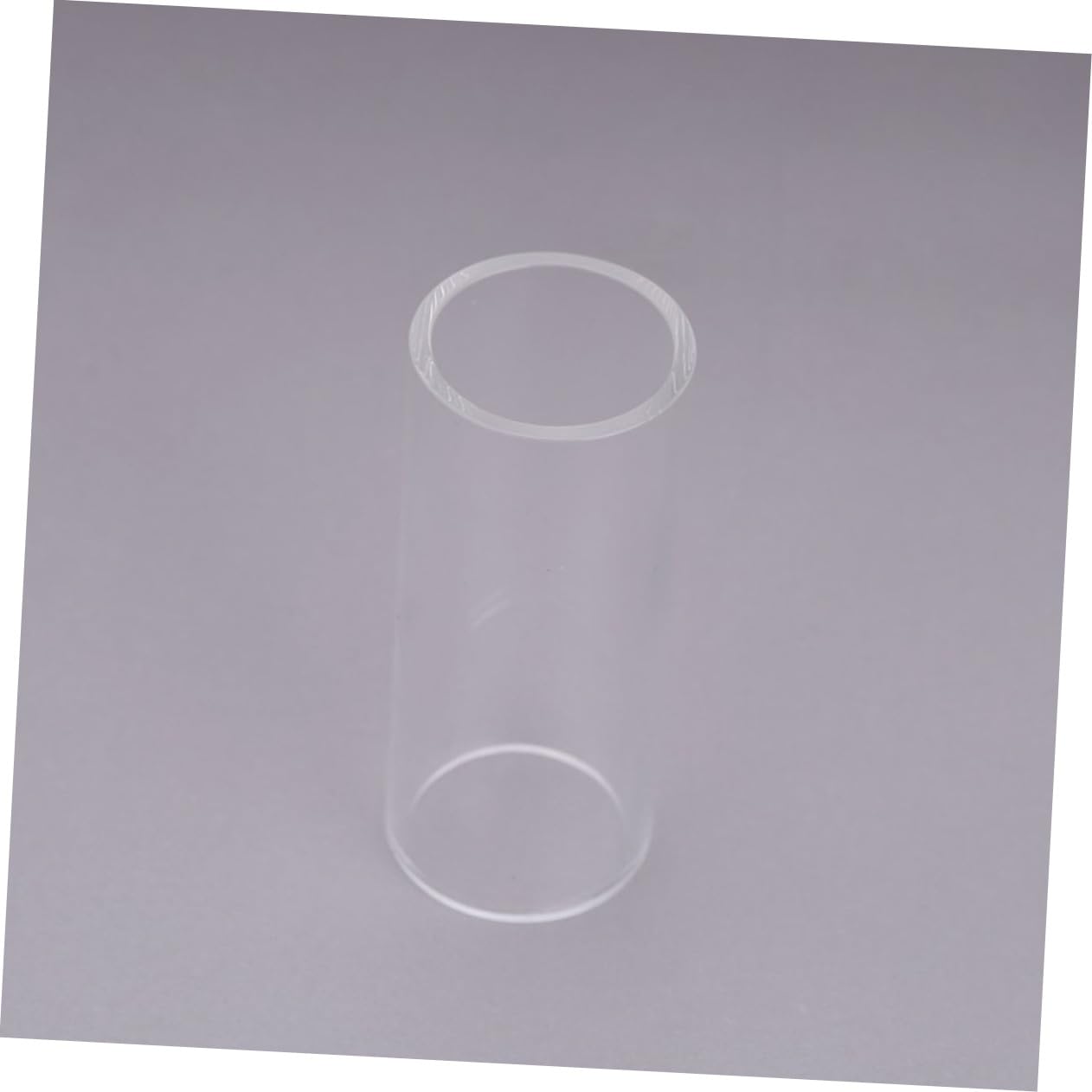 Yardwe 2pcs Guitar Glass Slides Skin Friendly Glass Bottleneck Standard Size for Acoustic Electric Guitars