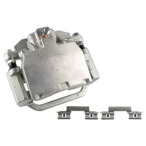 Image of TRQ Rear Brake Pad and Rotor Set Ceramic Coated Rotors Calipers
