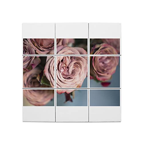 Carreaux céramique décoratif rose vintage lot de 9 pièces 45x45 cm