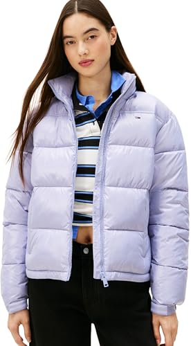 Tommy Jeans Tjw Pckbl HD ESS Pffr Shiny Ext Dw0Dw22039 Chaqueta Acolchada, Blue (Periwinkle Dusk), M para Mujer