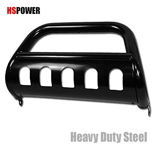 Hs Power Black Hd Heavy Duty Steel Bull Bar Compatible Compatible With 2005-2007 Grand Cherokee 2006 - 2010 Commander Brush Push Front Bumper Grill Grille Guard #TOP1