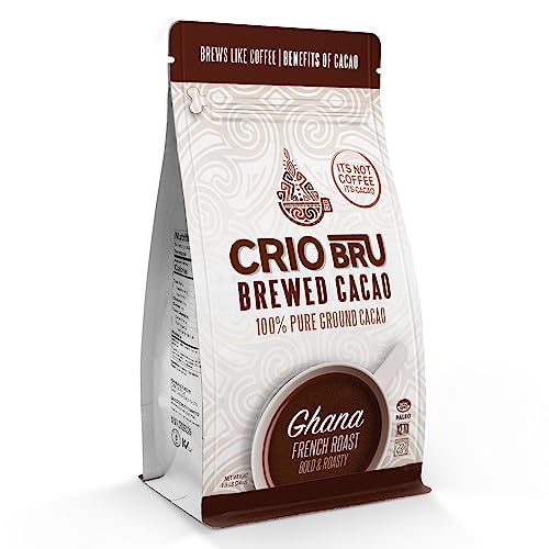 Crio Bru Brewed Cacao Ghana French Roast 1.5lb (24oz) Bag