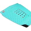 5 Piece EVA Surfboard Deck Traction Pads for Stomp Skimboards, Surf Boards, Funboard, Fish Board/Aqua Blue Gray Black