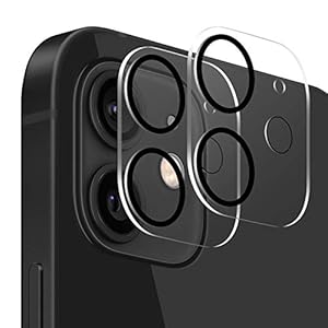 TINICR Kamera Schutzfolie für iPhone 12 (6.1″) – [2 Stück] 9H Härte Kameraschutz Kratzfester Glasfolie Schlagfester Panzerfolie Ultraklar Linsen Schutzglas Kameraschutzfolie