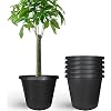 Planter Nursery Pots 12.7 Gallon Pots for Plants, Injection Molded Plastic Nursery Pots, Plant Container 12.7 Gal 5-Pack