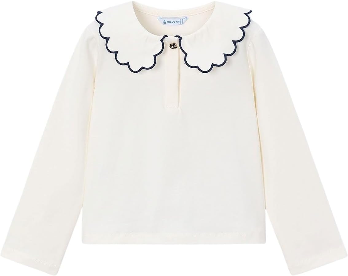 Mayoral L/s Basic Polo for Girls Soy