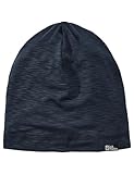 leichte Mütze Jack Wolfskin Unisex Kinder Travel K Beanie M tze, night blue, S EU